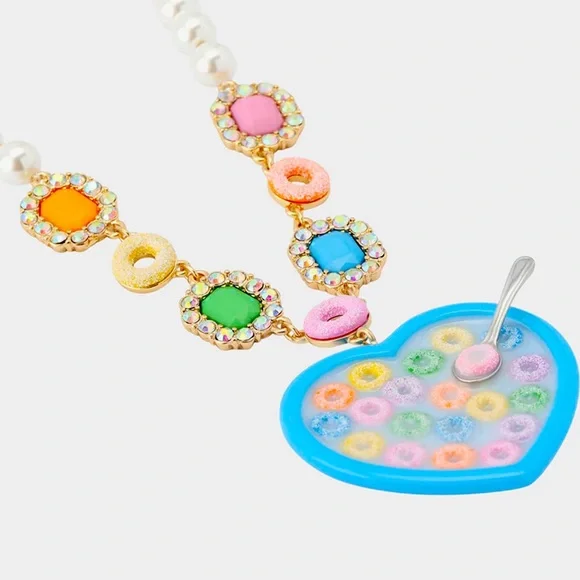 New Betsey Johnson CEREAL NECKLACE MULTI